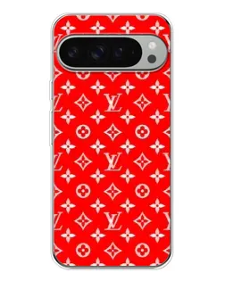 Чехол для Google Pixel 9 Pro XL с картинкой «Яркий паттерн LV»