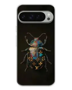 Чехол для Google Pixel 9 Pro XL с картинкой «LV — мраморный принт»