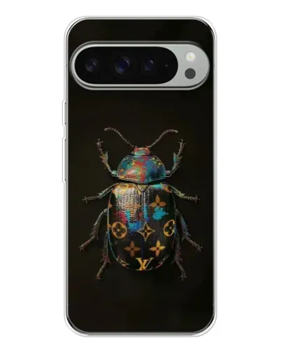 Чехол для Google Pixel 9 Pro XL с картинкой «LV — мраморный принт»