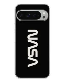 Чехол для Google Pixel 9 Pro XL с картинкой «NASA — вертикальный логотип»