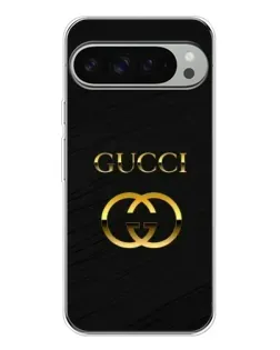 Чохол для Google Pixel 9 Pro XL з картинкою «Золотий логотип Gucci»