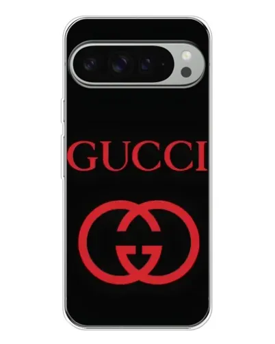 Чехол для Google Pixel 9 Pro XL с картинкой «Gucci — красный логотип»