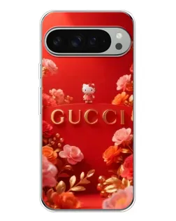 Чохол для Google Pixel 9 Pro XL з картинкою «Gucci — золотий сад»