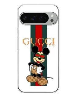 Чохол для Google Pixel 9 Pro XL з картинкою «Міккі Маус Gucci — смуги»