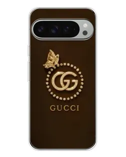 Чохол для Google Pixel 9 Pro XL з картинкою «Gucci — золотий метелик»