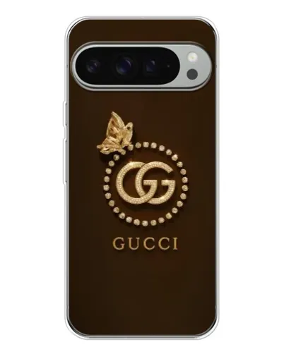 Чехол для Google Pixel 9 Pro XL с картинкой «Gucci — золотая бабочка»