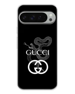 Чохол для Google Pixel 9 Pro XL з картинкою «Gucci — срібна змія»
