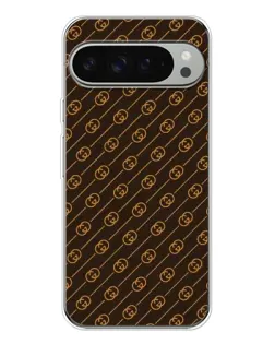 Чохол для Google Pixel 9 Pro XL з картинкою «Gucci — золоті діагоналі»