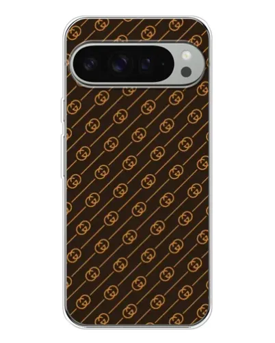 Чехол для Google Pixel 9 Pro XL с картинкой «Gucci — золотые диагонали»