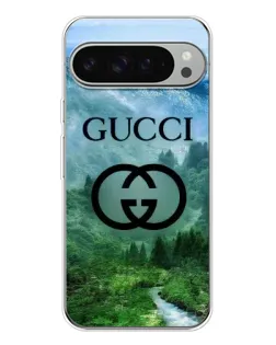 Чохол для Google Pixel 9 Pro XL з картинкою «Gucci — гірський пейзаж»