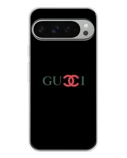 Чохол для Google Pixel 9 Pro XL з картинкою «Gucci — червоний градієнт»