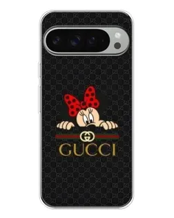 Чохол для Google Pixel 9 Pro XL з картинкою «Мінні Маус Gucci — чорний»