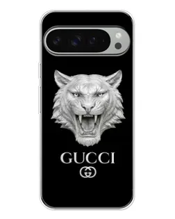 Чохол для Google Pixel 9 Pro XL з картинкою «Gucci — срібний лев»