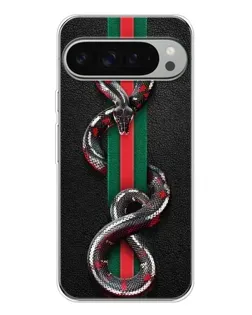Чохол для Google Pixel 9 Pro XL з картинкою «Gucci — змія на смузі»