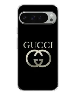 Чохол для Google Pixel 9 Pro XL з картинкою «Gucci — золото на чорному»