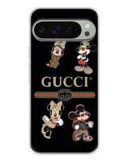 Чохол для Google Pixel 9 Pro XL з картинкою «Gucci — герої Disney та монограма»