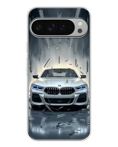 Чехол для Google Pixel 9 Pro XL с картинкой «BMW в свете фар»