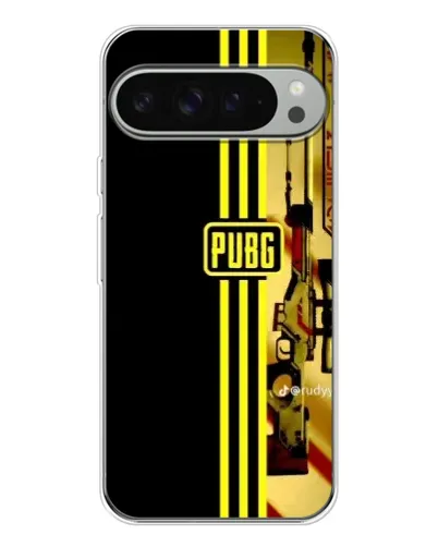 Чехол для Google Pixel 9 Pro XL с картинкой «PUBG — камуфляжный шлем»
