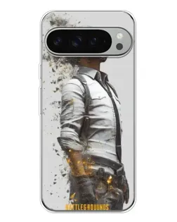 Чехол для Google Pixel 9 Pro XL с картинкой «PUBG — боец в пыли»
