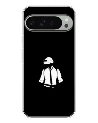 Чехол для Google Pixel 9 Pro XL с картинкой «PUBG — белый шлем»