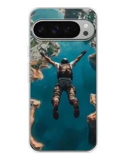 Чехол для Google Pixel 9 Pro XL с картинкой «PUBG — свободное падение»