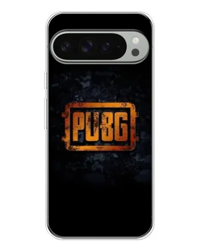 Чехол для Google Pixel 9 Pro XL с картинкой «PUBG — золотой логотип»