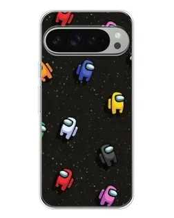 Чехол для Google Pixel 9 Pro XL с картинкой «Космический паттерн Among Us»