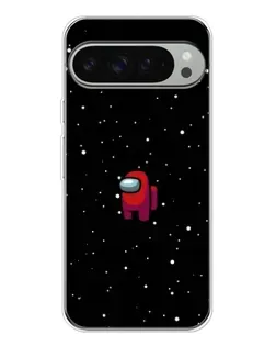 Чехол для Google Pixel 9 Pro XL с картинкой «Красный Among Us»