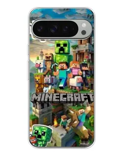 Чехол для Google Pixel 9 Pro XL с картинкой «Замок Minecraft»