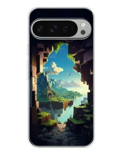 Чехол для Google Pixel 9 Pro XL с картинкой «Вид из пещеры»