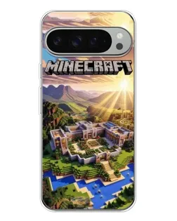 Чехол для Google Pixel 9 Pro XL с картинкой «Minecraft панорама»
