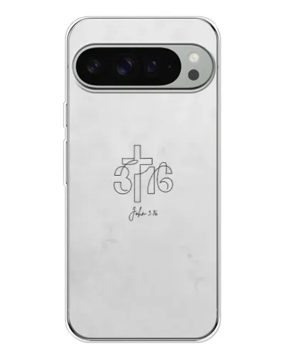 Чехол для Google Pixel 9 Pro XL с картинкой «Иоанна 3:16 Крест»
