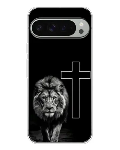 Чехол для Google Pixel 9 Pro XL с картинкой «Лев и Крест»