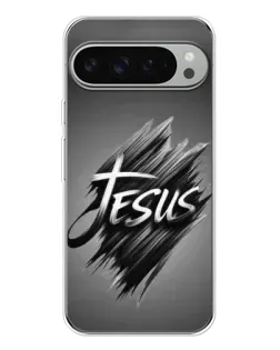 Чехол для Google Pixel 9 Pro XL с картинкой «Надпись Jesus Graffiti»