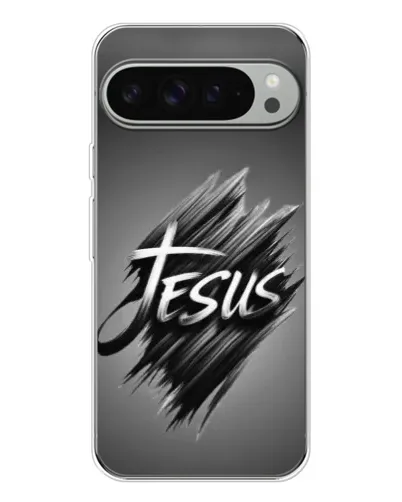 Чехол для Google Pixel 9 Pro XL с картинкой «Надпись Jesus Graffiti»