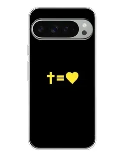 Чехол для Google Pixel 9 Pro XL с картинкой «Сердце и Крест»
