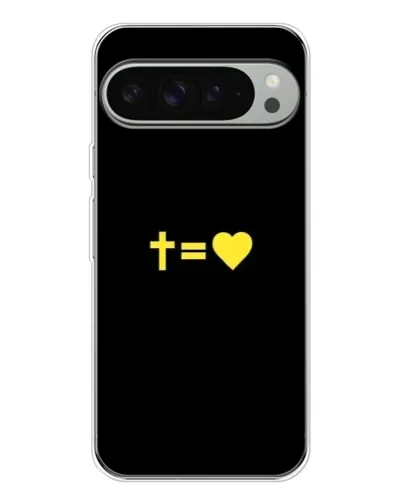 Чехол для Google Pixel 9 Pro XL с картинкой «Сердце и Крест»