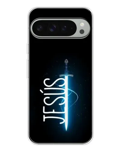 Чехол для Google Pixel 9 Pro XL с картинкой «Меч Духа Jesus»