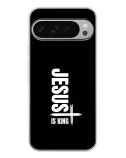 Чехол для Google Pixel 9 Pro XL с картинкой «Вертикаль веры Jesus»