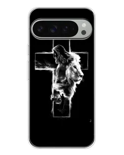 Чехол для Google Pixel 9 Pro XL с картинкой «Сияющий крест Jesus»