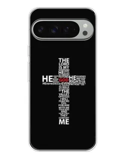 Чехол для Google Pixel 9 Pro XL с картинкой «Текстовый крест»