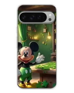 Чехол для Google Pixel 9 Pro XL с картинкой «Микки в мастерской»