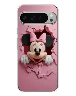 Чехол для Google Pixel 9 Pro XL с картинкой «Минни сквозь стену»
