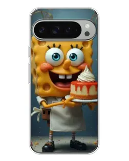 Чехол для Google Pixel 9 Pro XL с картинкой «Повар Спанч Боб»