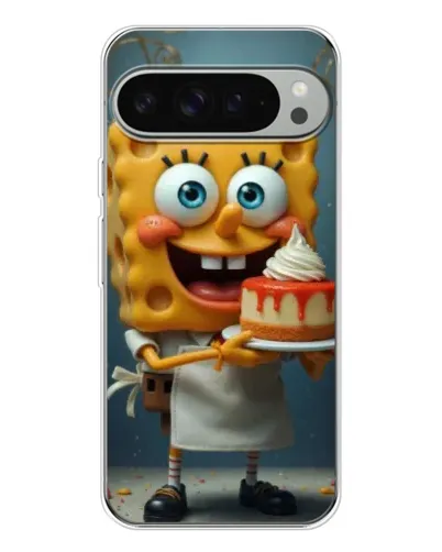 Чехол для Google Pixel 9 Pro XL с картинкой «Повар Спанч Боб»