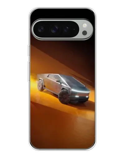 Чехол для Google Pixel 9 Pro XL с картинкой «Cybertruck в пустыне»