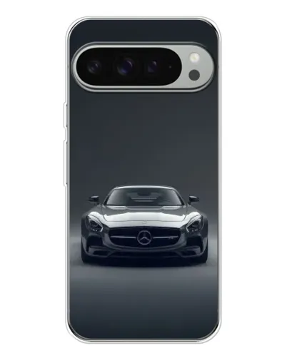 Чехол для Google Pixel 9 Pro XL с картинкой «Mercedes на черном»