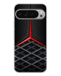 Чехол для Google Pixel 9 Pro XL с картинкой «Mercedes Carbon Grid»