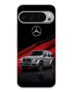 Чехол для Google Pixel 9 Pro XL с картинкой «Mercedes G-Class красный»