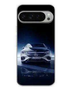 Чехол для Google Pixel 9 Pro XL с картинкой «Ночной Mercedes EQ»